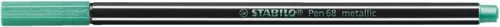 Filctoll, 1,4 mm, STABILO Pen 68 metallic, metálzöld (TST68836)