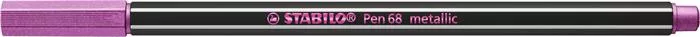 Filctoll, 1,4 mm, STABILO Pen 68 metallic, metál rózsaszín (TST68856)