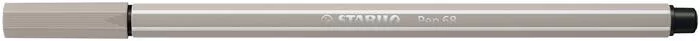 Filctoll, 1 mm, STABILO Pen 68, melegszürke (TST68931)