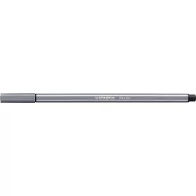 Filctoll, 1 mm, STABILO Pen 68, sötét szürke (TST6896)