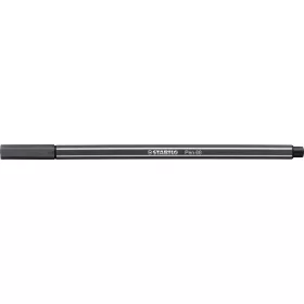Filctoll, 1 mm, STABILO Pen 68, mély szürke (TST6897)