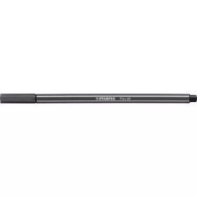 Filctoll, 1 mm, STABILO Pen 68, mély szürke (TST6897)
