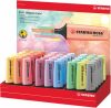 Szövegkiemelő display, 2-5 mm, STABILO BOSS Pastel, vegyes pasztell színek (TST70454)