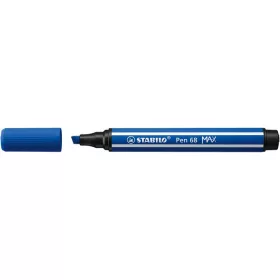   Filctoll, 1-5 mm, vágott hegy, STABILO Pen 68 MAX, ultramarinkék (TST76832)