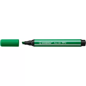   Filctoll, 1-5 mm, vágott hegy, STABILO Pen 68 MAX, zöld (TST76836)