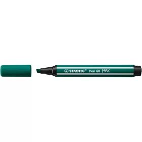   Filctoll, 1-5 mm, vágott hegy, STABILO Pen 68 MAX, türkizzöld (TST76853)