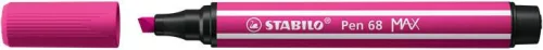 Filctoll, 1-5 mm, vágott hegy, STABILO Pen 68 MAX, pink (TST76856)
