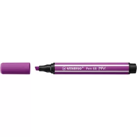   Filctoll, 1-5 mm, vágott hegy, STABILO Pen 68 MAX, lila (TST76858)