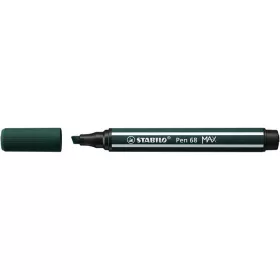   Filctoll, 1-5 mm, vágott hegy, STABILO Pen 68 MAX, földzöld (TST76863)