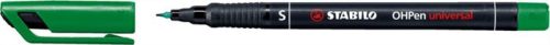 Alkoholos marker, 0,4 mm, STABILO OHPen S, zöld (TST84136)