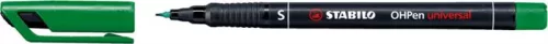 Alkoholos marker, 0,4 mm, STABILO OHPen S, zöld (TST84136)