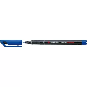 Alkoholos marker, 0,4 mm, STABILO OHPen S, kék (TST84141)