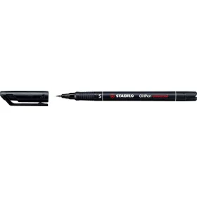 Alkoholos marker, 0,4 mm, STABILO OHPen S, fekete (TST84146)