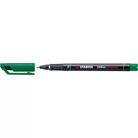 Alkoholos marker, 0,7 mm, STABILO OHPen F, zöld (TST84236)