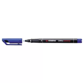 Alkoholos marker, 0,7 mm, STABILO OHPen F, kék (TST84241)