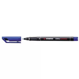 Alkoholos marker, 0,7 mm, STABILO OHPen F, kék (TST84241)