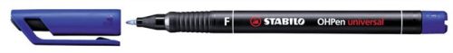 Alkoholos marker, 0,7 mm, STABILO OHPen F, kék (TST84241)