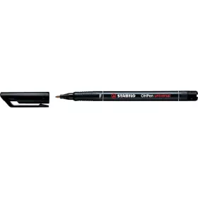 Alkoholos marker, 0,7 mm, STABILO OHPen F, fekete (TST84246)