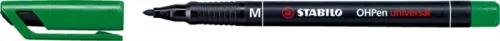 Alkoholos marker, 1 mm, STABILO OHPen M, zöld (TST84336)