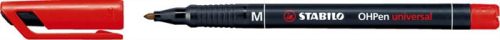 Alkoholos marker, 1 mm, STABILO OHPen M, piros (TST84340)