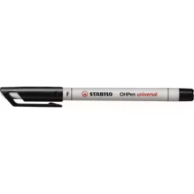   Alkoholmentes marker, OHP, 0,7 mm, STABILO OHPen F, fekete (TST85246)