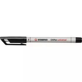   Alkoholmentes marker, OHP, 0,7 mm, STABILO OHPen F, fekete (TST85246)