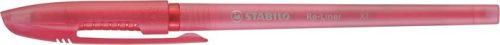Golyóstoll, 0,35 mm, kupakos, STABILO Re-Liner, piros (TST86840)