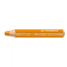   Színes ceruza, kerek, vastag, STABILO Woody 3 in 1, narancssárga (TST880220)