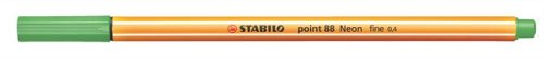 Tűfilc, 0,4 mm, STABILO Point 88, neon zöld (TST88033)