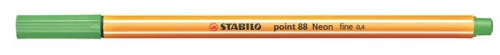 Tűfilc, 0,4 mm, STABILO Point 88, neon zöld (TST88033)