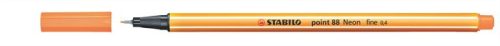 Tűfilc, 0,4 mm, STABILO Point 88, neon narancssárga (TST88054)