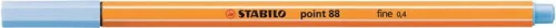 Tűfilc, 0,4 mm, STABILO Point 88, jégkék (TST8811)