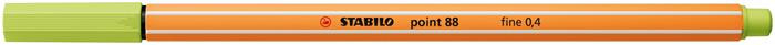 Tűfilc, 0,4 mm, STABILO Point 88, lime zöld (TST88141)