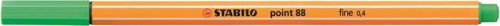 Tűfilc, 0,4 mm, STABILO Point 88, világos smaragd (TST8816)