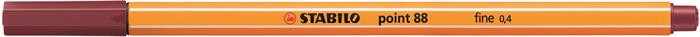 Tűfilc, 0,4 mm, STABILO Point 88, bíborvörös (TST8819)