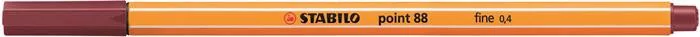 Tűfilc, 0,4 mm, STABILO Point 88, bíborvörös (TST8819)