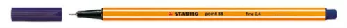 Tűfilc, 0,4 mm, STABILO Point 88, éjkék (TST88221)