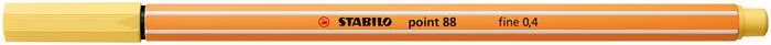 Tűfilc, 0,4 mm, STABILO Point 88, világossárga (TST88231)