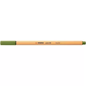 Tűfilc, 0,4 mm, STABILO Point 88, moha zöld (TST88351)