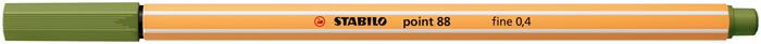 Tűfilc, 0,4 mm, STABILO Point 88, moha zöld (TST88351)