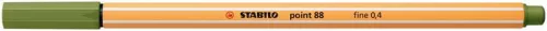 Tűfilc, 0,4 mm, STABILO Point 88, moha zöld (TST88351)