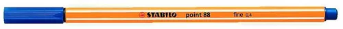 Tűfilc, 0,4 mm, STABILO Point 88, kék (TST88411)