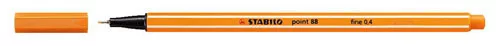 Tűfilc, 0,4 mm, STABILO Point 88, narancssárga (TST88541)