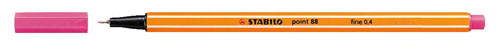 Tűfilc, 0,4 mm, STABILO Point 88, rózsaszín (TST88561)