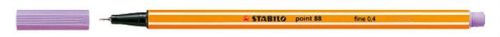 Tűfilc, 0,4 mm, STABILO Point 88, pasztell-lila (TST88591)