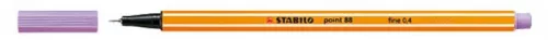 Tűfilc, 0,4 mm, STABILO Point 88, pasztell-lila (TST88591)