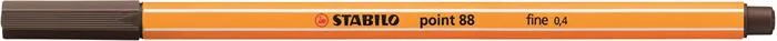 Tűfilc, 0,4 mm, STABILO Point 88, umbrabarna (TST8865)