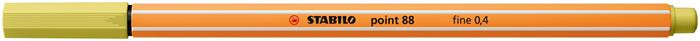 Tűfilc, 0,4 mm, STABILO Point 88, mustár (TST88671)