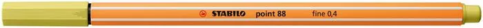 Tűfilc, 0,4 mm, STABILO Point 88, mustár (TST88671)