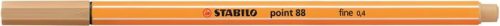 Tűfilc, 0,4 mm, STABILO Point 88, világos okker (TST8888)